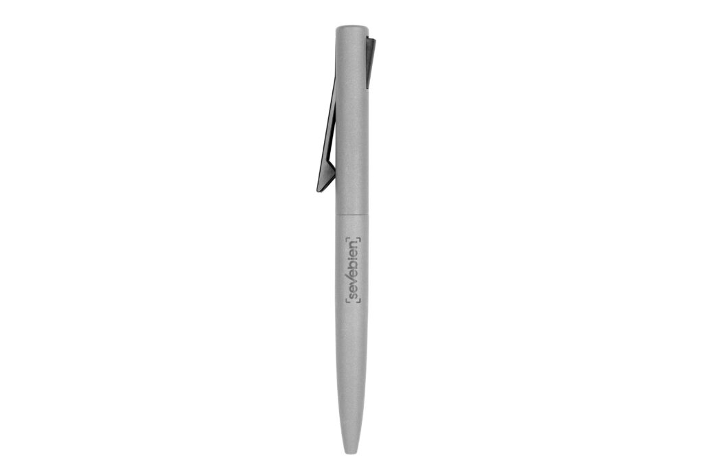 BOLÍGRAFO "BREST" TINTA AZUL - Plata